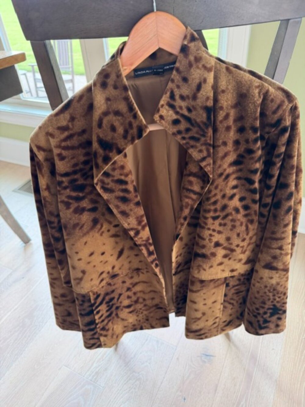 Moving - Ellen Tracy Leopard Jacket - size 8 - Picture 1 of 5